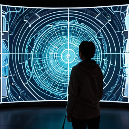 Home 6 A focused data strategist stands before a large, intricate holographic display, filled with glowing abstract representations of behavioral data. The display shows intertwined patterns of user journeys, psychographic insights, and dynamic graphs, resembling a complex, living map of consumer understanding. The environment is modern and slightly futuristic, with soft, intelligent lighting. Emphasize the profound transformation of raw data into strategic insights and narratives. Digital art, high detail, insightful mood.